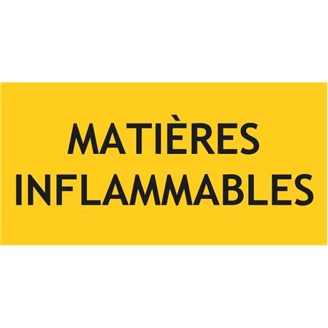 Panneau matières inflammables – L.200 x H.100 mm