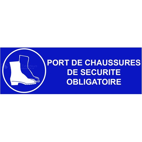 Adhésif "Chaussures obligatoires" - L.300 x H.100 mm