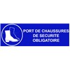 Panneau "Chaussures obligatoires" - L.300 x H.100 mm