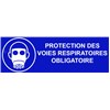 Panneau "Protection voies respiratoires obligatoire" - L.300 x H.100 mm