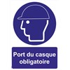 Panneaux "Port du casque obligatoire" - PVC A4