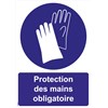 Panneaux "Protection des mains obligatoire" - PVC A4