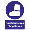 Panneaux "Surchaussures obligatoire" - PVC A4