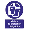 Panneaux "Visière de protection obligatoire" - PVC A5