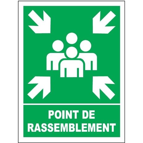 Panneau point de rassemblement – Dibond - Format A2