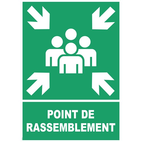 Panneau point de rassemblement – PVC - Format A2