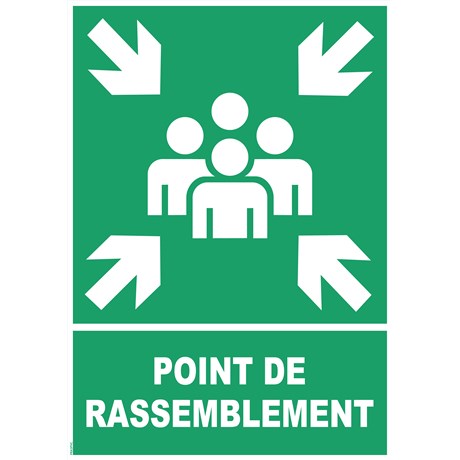 Point de rassemblement - PVC - Format A3