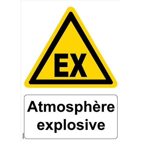 Panneau "Atmosphère explosive" - PVC A4