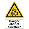 Panneau "Danger chariot élévateur" - PVC A4