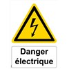 Panneau "Danger électrique" - PVC A4