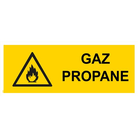 Panneau "Gaz propane" - PVC 200x80 cm