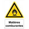 Panneau "Matières comburantes" - PVC A4