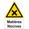 Panneau "Matières nocives" - PVC A4