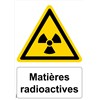 Panneau "Matières radioactives" - PVC A4