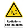 Panneau "Radiations non isolantes" - PVC A4