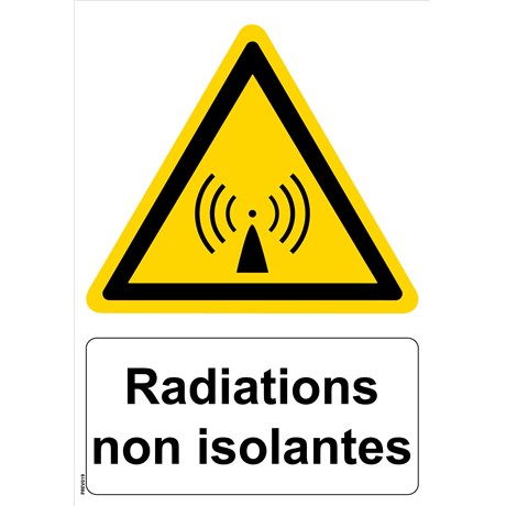 Panneau "Radiations non isolantes" - PVC A4