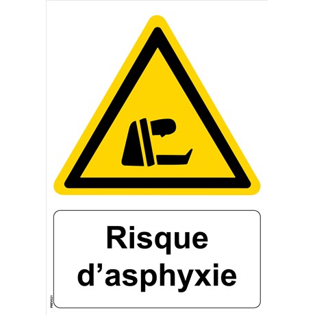 Panneau "Risque d’asphyxie" - PVC A4