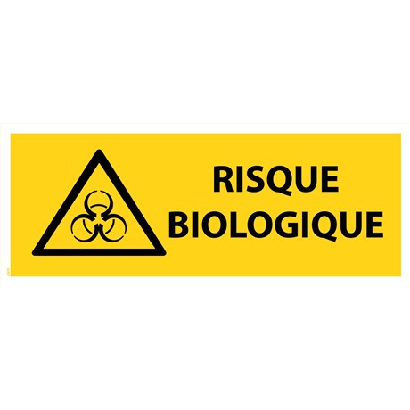 Panneau "Risque biologique" - PVC 200x80 cm