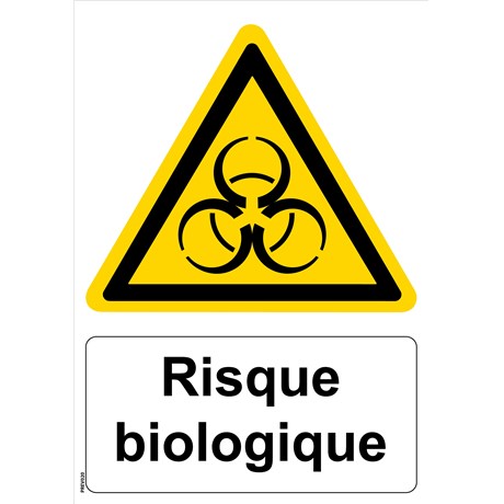 Panneau "Risque biologique" - PVC A4