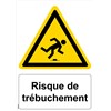 Panneau "Risque de trébuchement" - PVC A4