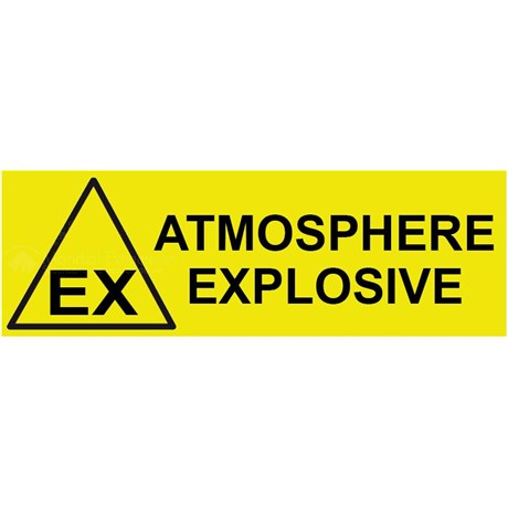 Panneau atmosphère explosive – L.300 x H.100 mm