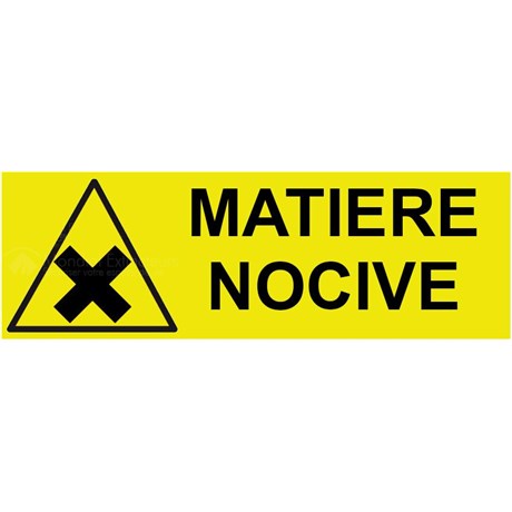 Panneau matières nocives – L.300 x H.100 mm