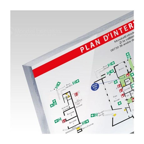 Plan d'intervention - Plexiglass - Format A2