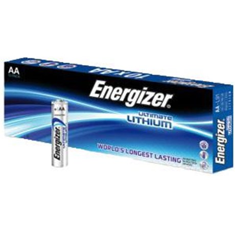 Boite de 10 piles Lithium ENERGIZER 1,5V LR06