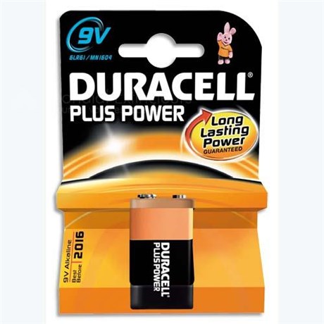 Blister pile DURACELL - 9V-6LR61-MN1604