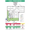 Plan d'évacuation - PVC - Format A3 Français / Anglais