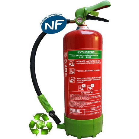 Extincteur 6 litres ÉCOLOGIQUE NF - Marque Mobiak