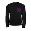 5 sweatshirts personnalisés noirs - Taille S - Flocage cœur