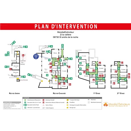 Plan d'intervention - PVC - Format A3