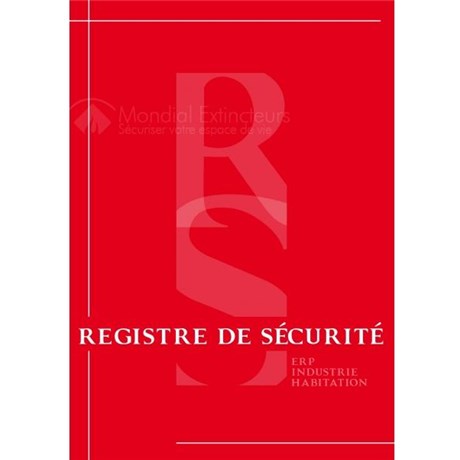 Registre de sécurité - Edition Luxe