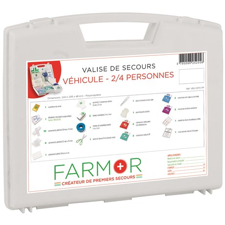 Valise de secours pour voiture 2/4 personnes