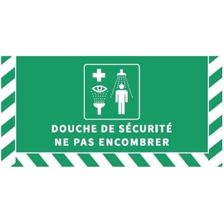 Signalisation au sol pour Douche de Sécurité