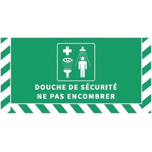 Signalisation au sol pour Douche de Sécurité