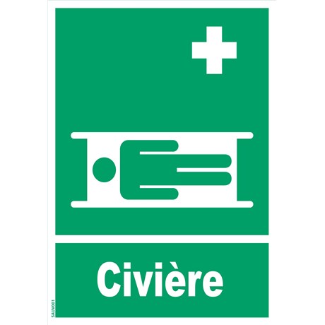 Panneau "Civière" - PVC A4