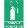 Panneau "Douche portative" - PVC A4