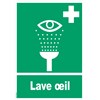 Panneau "Lave oeil" - PVC A4