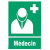 Panneau "Médecin" - PVC A4