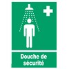 Panneau PVC douche de sécurité – Taille A5