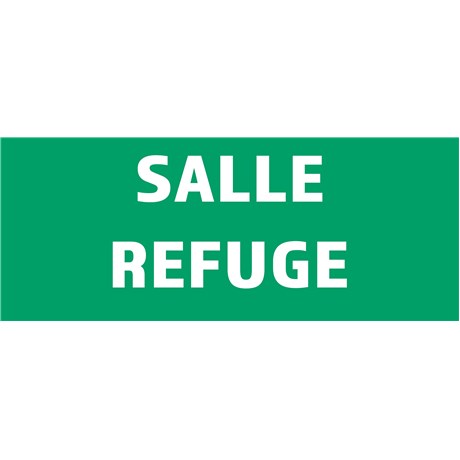 Panneau "SALLE REFUGE" – L.200 x H.800 mm