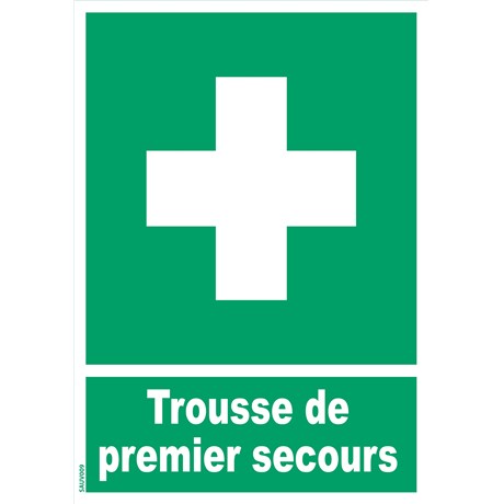 Panneau "Trousse de premier secours" - PVC A4