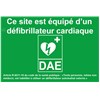 Panneau site équipé d'un DAE – A4