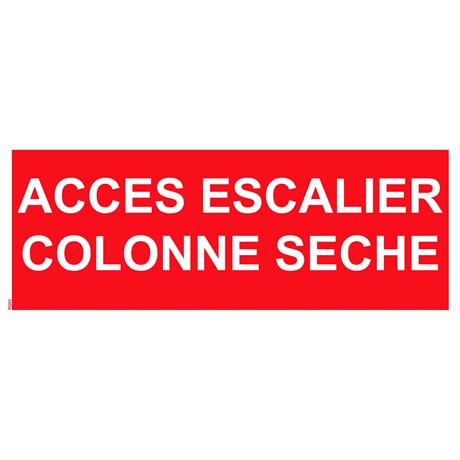 Accès escalier colonne sèche PVC - 200x80 mm