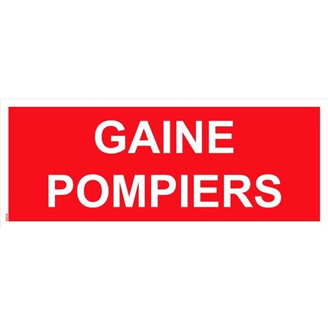 "GAINE POMPIERS" PVC rigide 150 X 50 mm