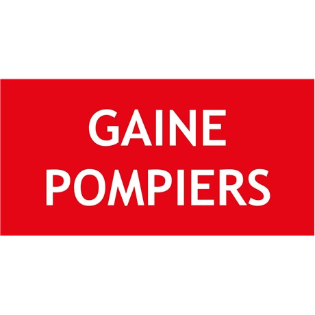 "GAINE POMPIERS" PVC rigide 200 X 100 mm