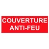 Panneau "Couverture anti-feu" PVC - 200x80 mm