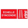 Panneau "Echelle incendie" PVC - 200x80 mm